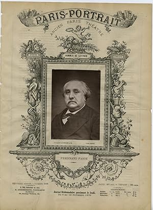 FRANCE PARIS THEATRE PORTRAIT Ferdinand Fabre