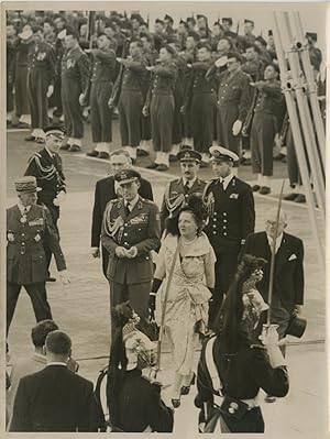 Les souverains néerlandais à Paris, 1950