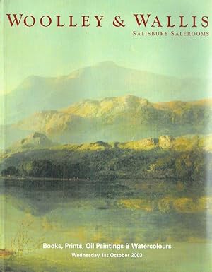 Seller image for Woolley & Wallis October 2003 Books, Prints, Oil Paintings & Watercolours for sale by thecatalogstarcom Ltd