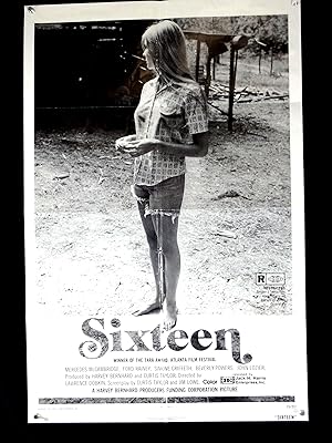 SIXTEEN-1973-FN -ONE SHEET-DRAMA-SIMONE GRIFFETH-FORD RAINEY- MACCAMBRIDGE FN