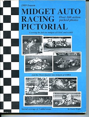 Midget Auto Racing Pictorial 1989-USAC-AAMS-UMRA-signed by Crocky Wright-pix-VF