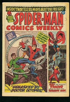 SPIDER-MAN COMICS WEEKLY #4 1973-STEVE DITKO-JACK KIRBY-BRITISH FN