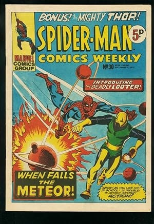 SPIDER-MAN COMICS WEEKLY #30 1973-STEVE DITKO-JACK KIRBY-BRITISH-METEOR FN