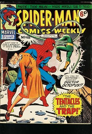 SPIDER-MAN COMICS WEEKLY #48 1973-ROMITA-JACK KIRBY-BRITISH-DR OCTOPUS FN