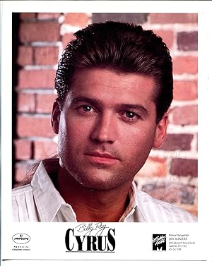 Billy Ray Cyrus-Autographed 8 X 10 color photo 1980's-G