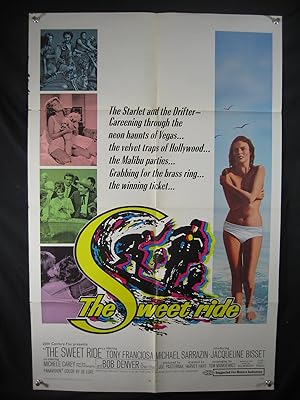 SWEET RIDE-TONY FRANCIOSA-ORIG POSTER-1968-SURFING VG