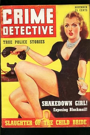 CRIME DETECTIVE-1939-NOVEMBER-GOOD GIRL ART COVER G