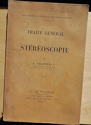 Traité général de stéréoscopie.