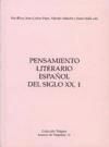 Immagine del venditore per Pensamiento literario espaol del siglo XX, 1 venduto da AG Library