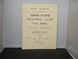 Sale of Valuable Building Land with "The Nook" and a Thames Meadow at Earley, 1903, Messrs Simmon...