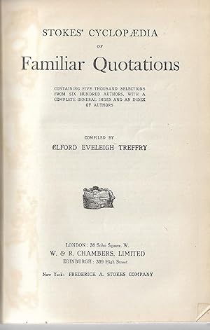 Stokes' Cyclopaedia of Familiar Quotations