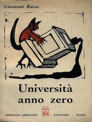 Bild des Verkufers fr Universita' anno zero zum Verkauf von Librodifaccia