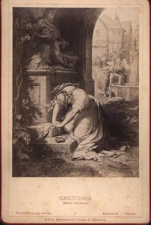 Bild des Verkufers fr Gretchen. (Mater dolorosa.) Cabinetfoto 8. aus "Goethe-Gallerie," zum Verkauf von Antiquariat Kastanienhof