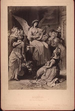 Bild des Verkufers fr Mignon. (Wilhelm Meister.) Cabinetfoto 16. aus "Goethe-Gallerie," zum Verkauf von Antiquariat Kastanienhof