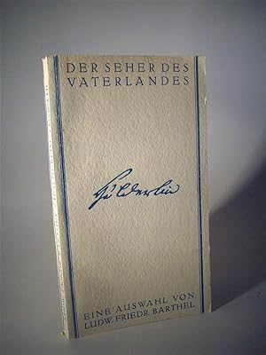 Seller image for Der Seher des Vaterlandes. Die Welt Hlderlins. Hlderlin. Eine Auswahl. for sale by Adalbert Gregor Schmidt