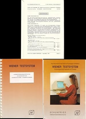 Konvolut (drei Teile) Wiener Testsystem // 1. Mappe/Papierhalter Preisliste (DM) Wiener Testsyste...