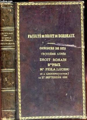 Seller image for TOME 1 : ETUDES SUR L'HISTOIRE, LES LOIS ET LES INSTITUTIONS DE L'EPOQUE MEROVINGIENNE / for sale by Le-Livre