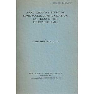 Seller image for A Comparative Study of Some Social Communication Patterns in the Pelecaniformes [OM2] for sale by Buteo Books