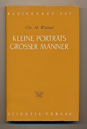 Bild des Verkufers fr Kleine Portrts groer Mnner, ausgew. von Walter Regg. zum Verkauf von Versandantiquariat  Rainer Wlfel