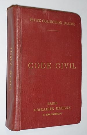 Seller image for Code Civil, annot d'aprs la doctrine et la jurisprudence, avec renvois aux ouvrages de MM. Dalloz for sale by Abraxas-libris