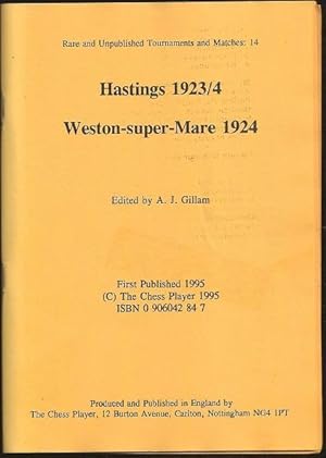Seller image for Hastings 1923/4 and Weston-Super-Mare 1924 for sale by The Book Collector, Inc. ABAA, ILAB