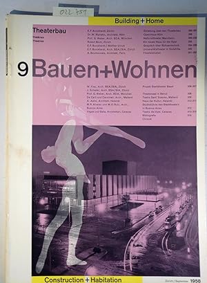Bauen+Wohnen / Building+Home / Construction+Habitation 9, September 1958 - Theaterbau