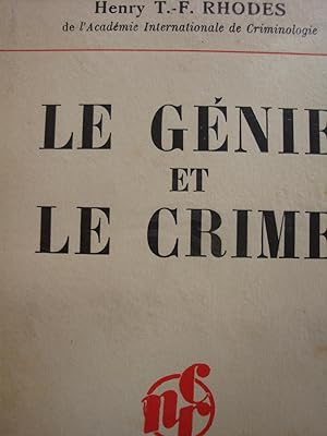 Seller image for Le gnie et le crime in-8,broch,220 pages for sale by LIBRAIRIE EXPRESSIONS