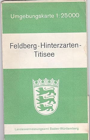 Feldberg-Hinterzarten-Titisee Umgebungskarte 1: 25000