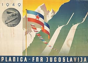 SKI-JUMPING POSTER: 1949 Planica FNR Jugoslavija