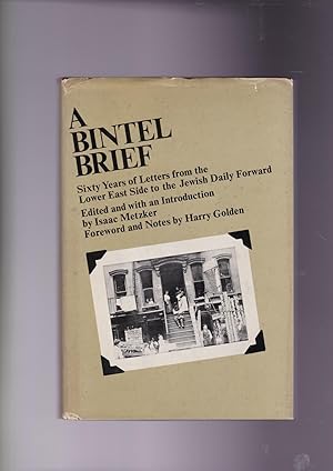 Bild des Verkufers fr A Bintel Brief: Sixty Years of Letters from the Lower East Side to the Jewish Daily Forward zum Verkauf von Meir Turner