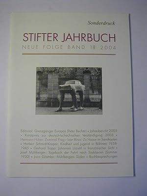 Bild des Verkufers fr Zweimal Prag / Sonderdruck aus: Stifter Jahrbuch. Neue Folge Bd. 18 2004 zum Verkauf von Antiquariat Fuchseck