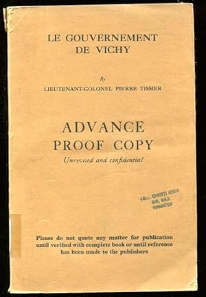 Le Gouvernement de Vichy