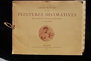 Louis Rivier et les peintures décoratives de l'Aula du Palais de Rumine.