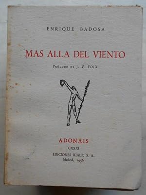 Seller image for Ms All del Viento. Prlogo de J.V. Foix. for sale by Carmichael Alonso Libros