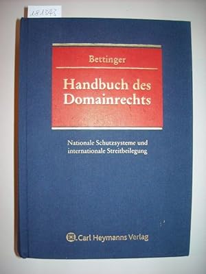 Immagine del venditore per Handbuch des Domainrechts : nationale Schutzsysteme und internationale Streitbeilegung venduto da Gebrauchtbcherlogistik  H.J. Lauterbach