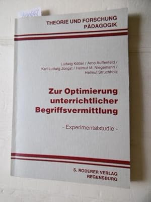 Imagen del vendedor de Zur Optimierung unterrichtlicher Begriffsvermittlung a la venta por Gebrauchtbcherlogistik  H.J. Lauterbach