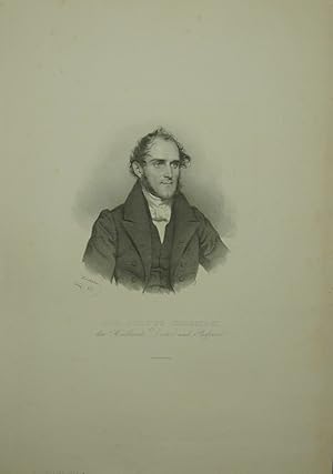 Bild des Verkufers fr Portrait. Brustfigur en face. Lithographie von Kriehuber. zum Verkauf von Antiquariat  Braun