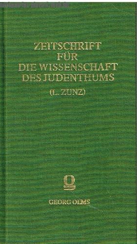 Zeitschrift für die Wissenschaft des Judenthums.