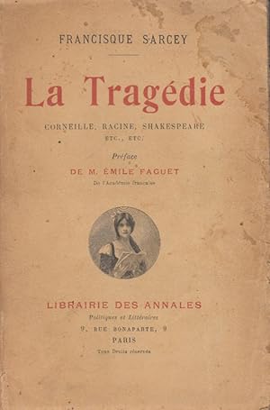 Seller image for La tragdie corneille racine shakespeare for sale by crealivres