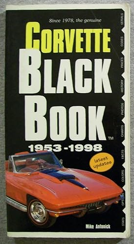 Bild des Verkufers fr Corvette Black Book 1953 - 1998 zum Verkauf von Book Nook