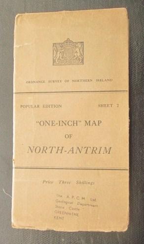 One-inch Popular Edition Series Sheet 2 Map of North-Antrim