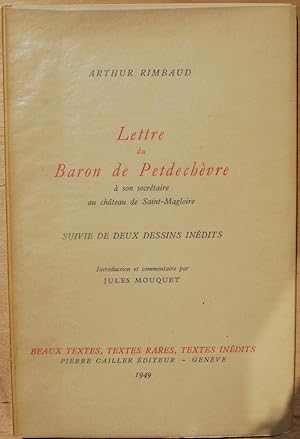 Lettre du Baron de Petdechèvre à son secrétaire au château de Saint-Magloire.