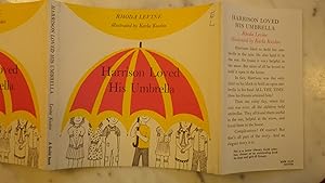 Seller image for Harrison Loved His Umbrella, by Rhoda Levine, Illustrated by Karla Kuskin, Dust Jacket Only , DUSTJACKET ONLY, NO BOOK DJ ONLY,Harrison, a boy who always held his Umbrella for sale by Bluff Park Rare Books