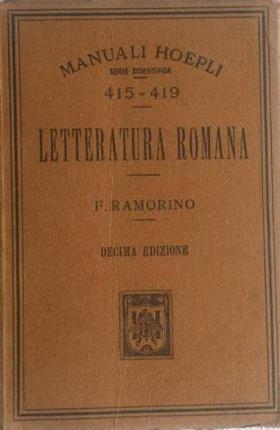 Seller image for Letteratura romana. for sale by Libreria La Fenice di Pietro Freggio
