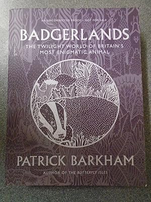 Bild des Verkufers fr BADGERLANDS - UNCORRECTED PROOF! zum Verkauf von Happyfish Books