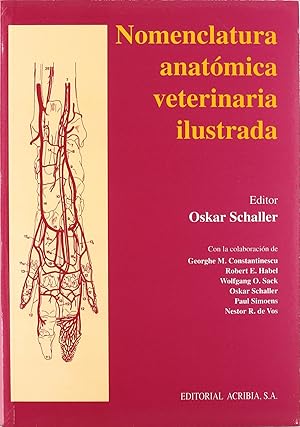 Seller image for Nomenclatura anatmica veterinaria ilustrada for sale by Imosver