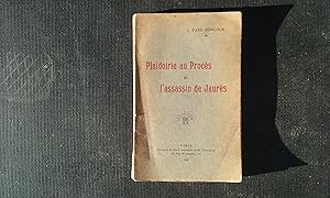Imagen del vendedor de Plaidoirie au Procs de l'assassin de Jaurs a la venta por Librairie de la Garenne