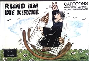 Rund um die Kirche : Cartoons.