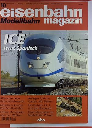 Imagen del vendedor de Eisenbahnmagazin Modellbahn. Oktober 2005. Nr. 10. Inhalt: ICE lernt Spanisch. Allerorten neue Bahnbetriebswerke. Mnchens kuriose Post-Straenbahn u.a. a la venta por biblion2