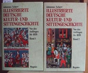 Imagen del vendedor de Illustrierte deutsche Kultur- und Sittengeschichte. Von den Anfngen bis zum Jahre 1870. Neubearbeitung in zwei Bnden von Alexander Heine. a la venta por Versandantiquariat Trffelschwein